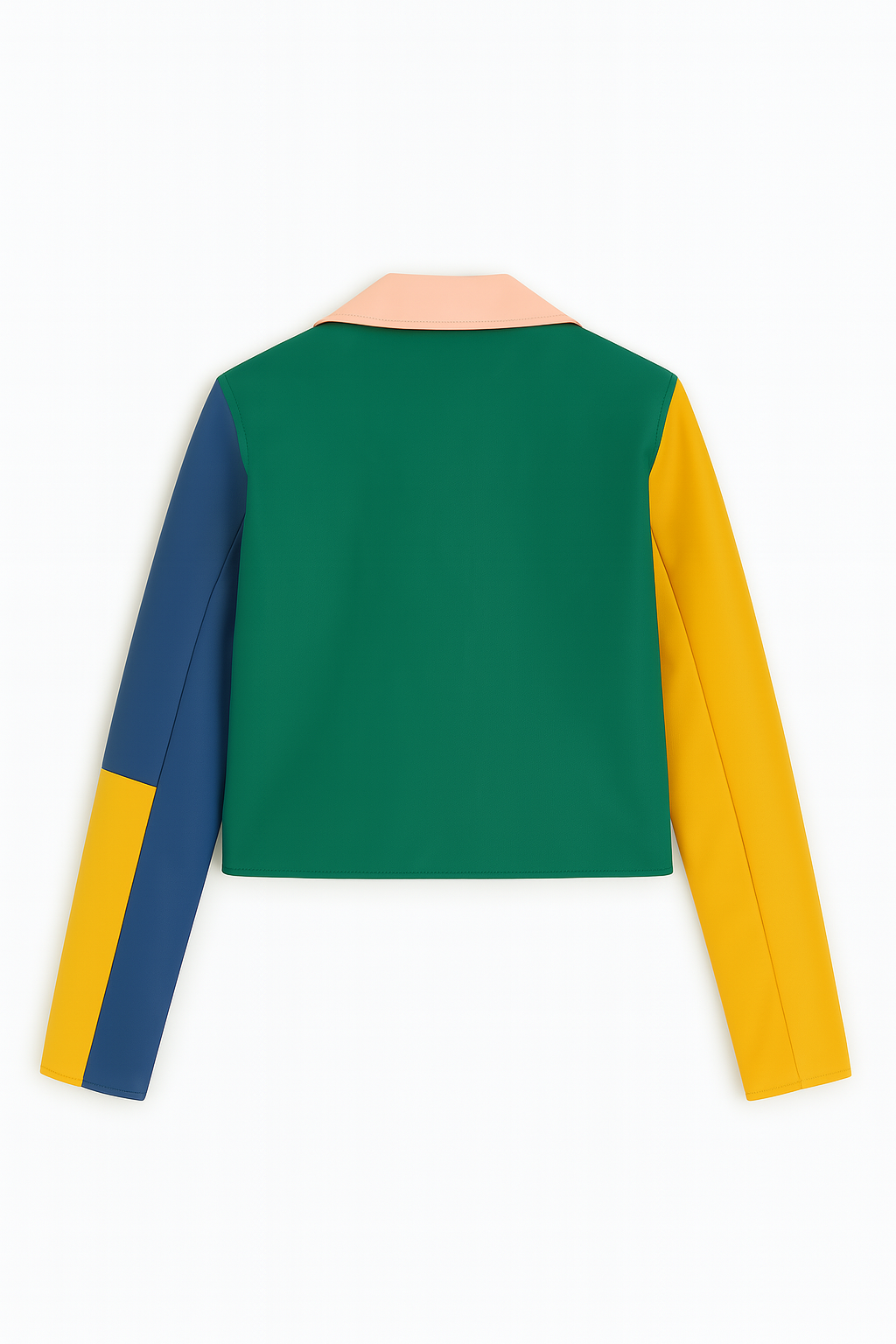 Kids Bold Colorblock Biker Jacket