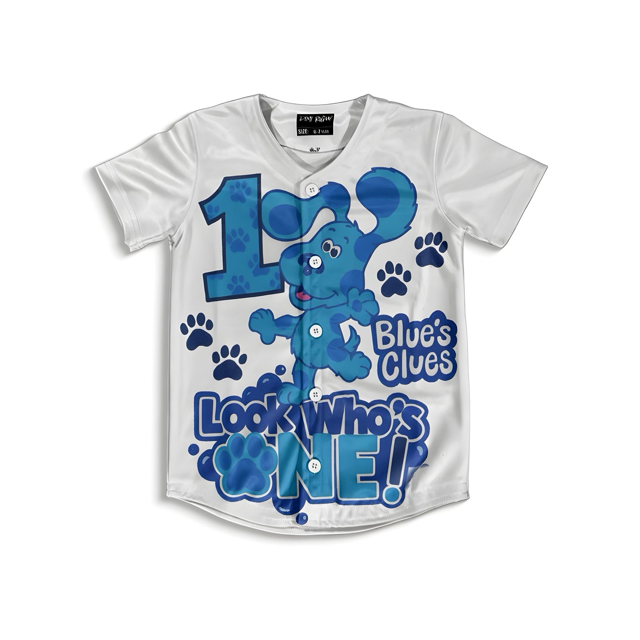 Kids Blue’s Clues splash baseball jersey