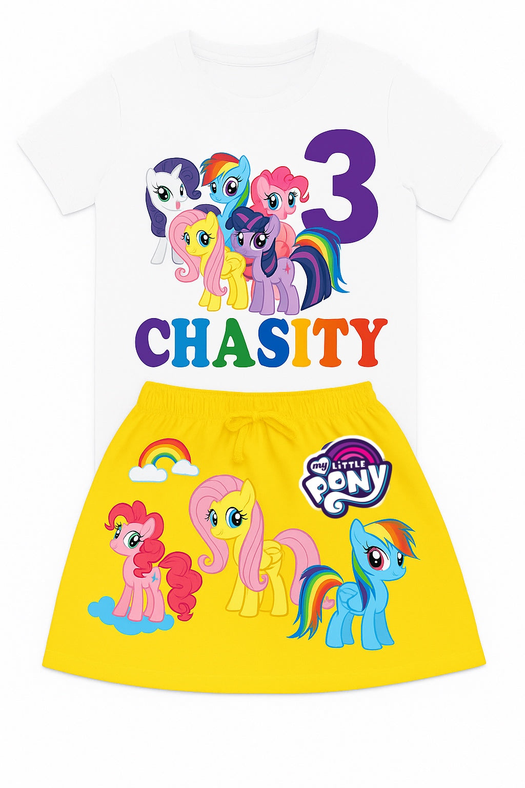 Kids my my little pony Outfit Skirt & Tee