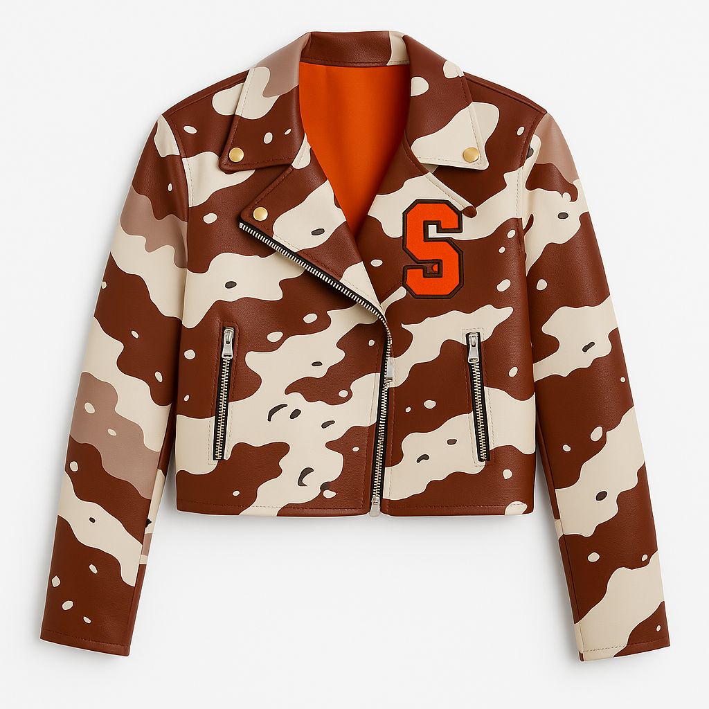 Kids Desert Camo Biker Jacket