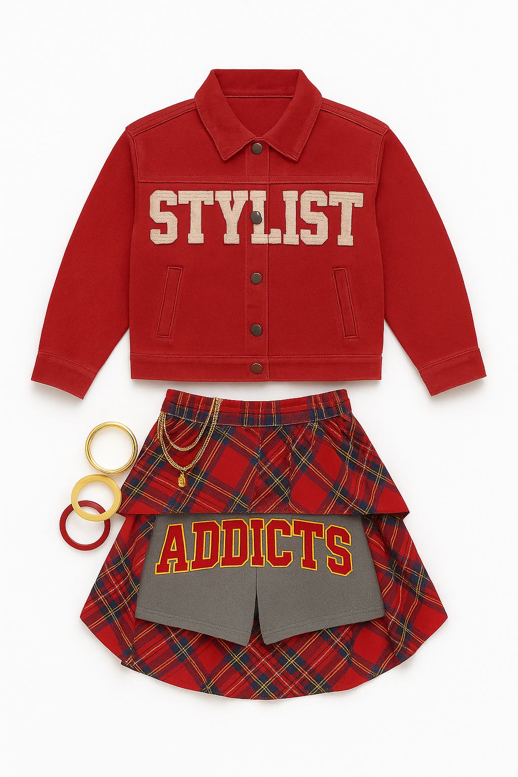 Kids plaid Stylist Outfit β