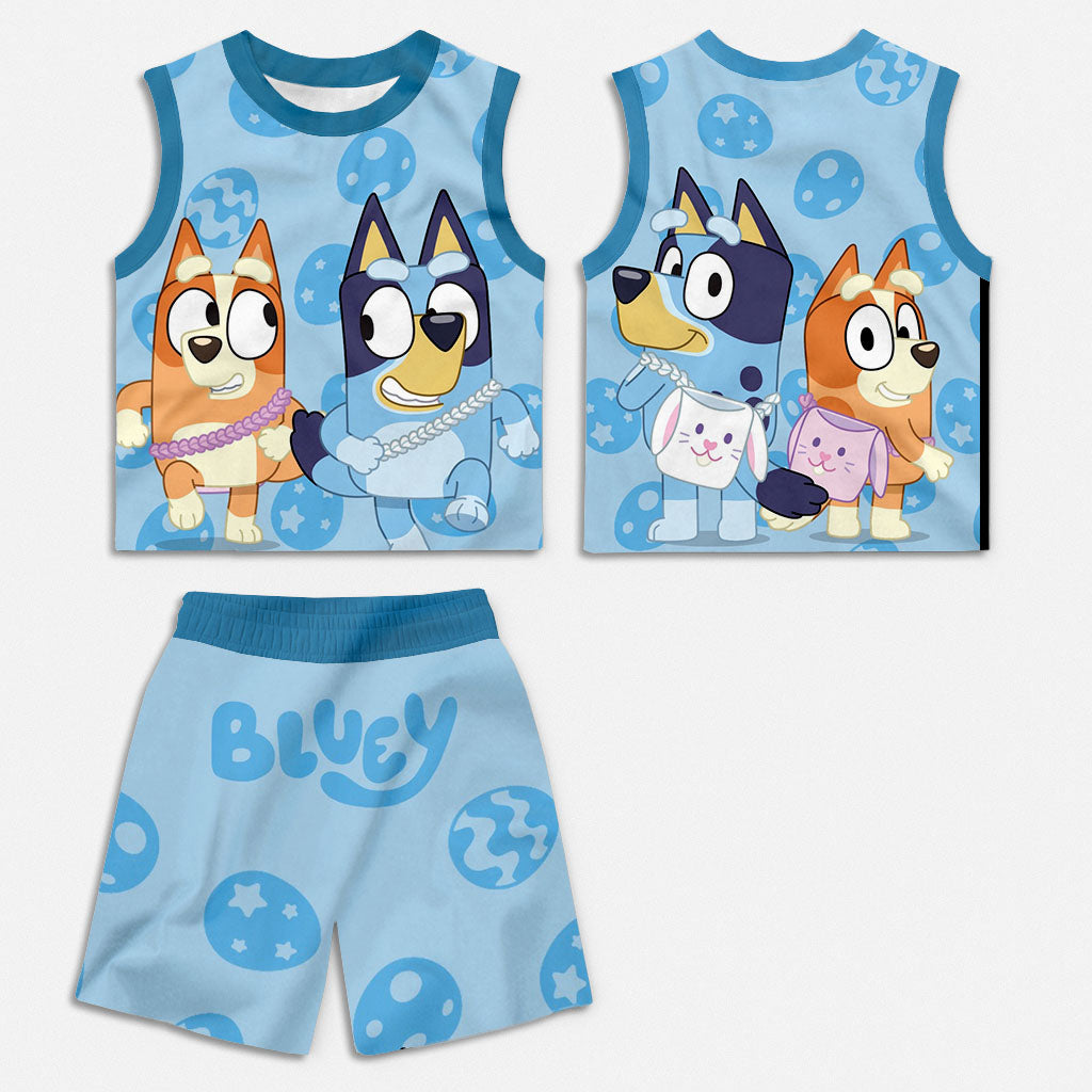 Kids Bluey Basketball Jersey