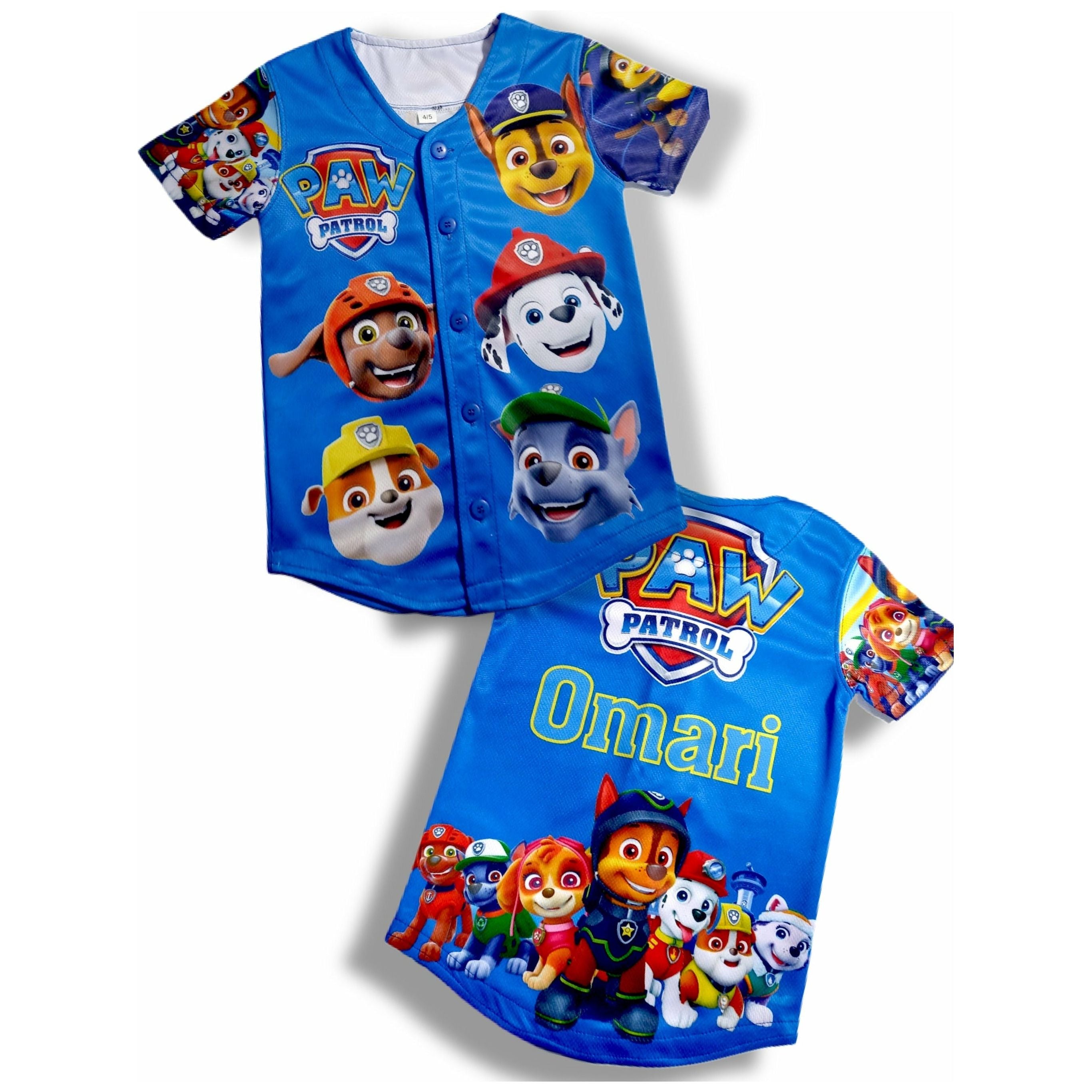 Kids bobble Paw Patrol Baseball jersey
