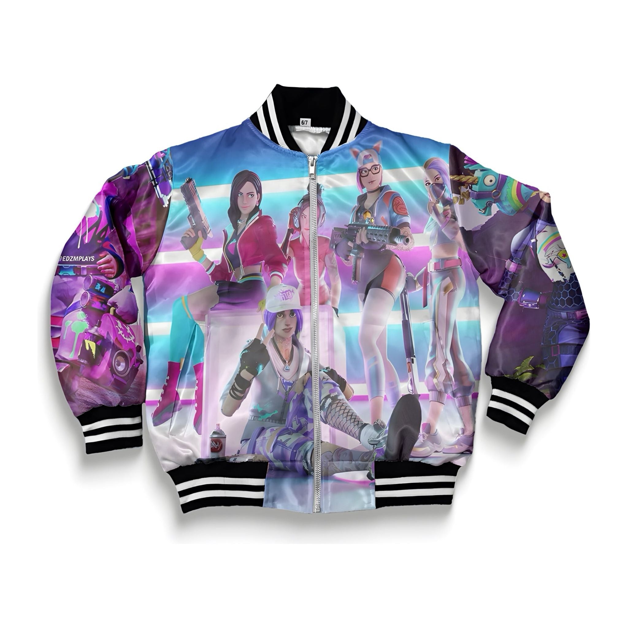 Kids Neon Fortnite Bomber