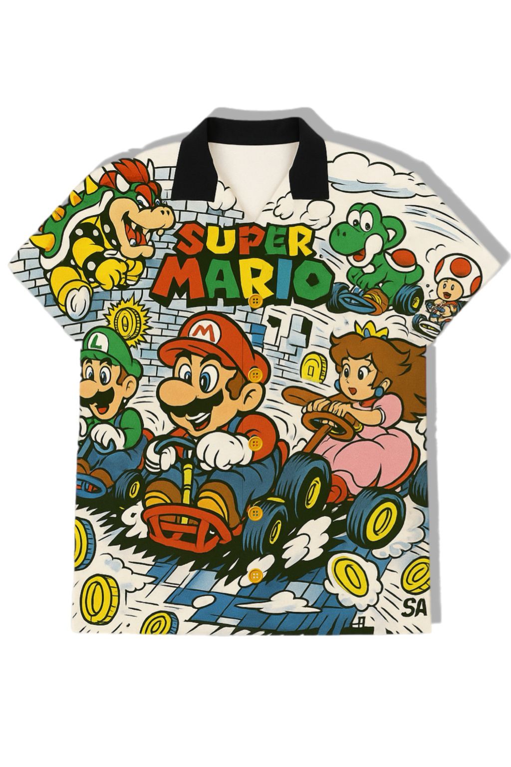 Kids Graphic T-Shirt – Super Mario Kart Print