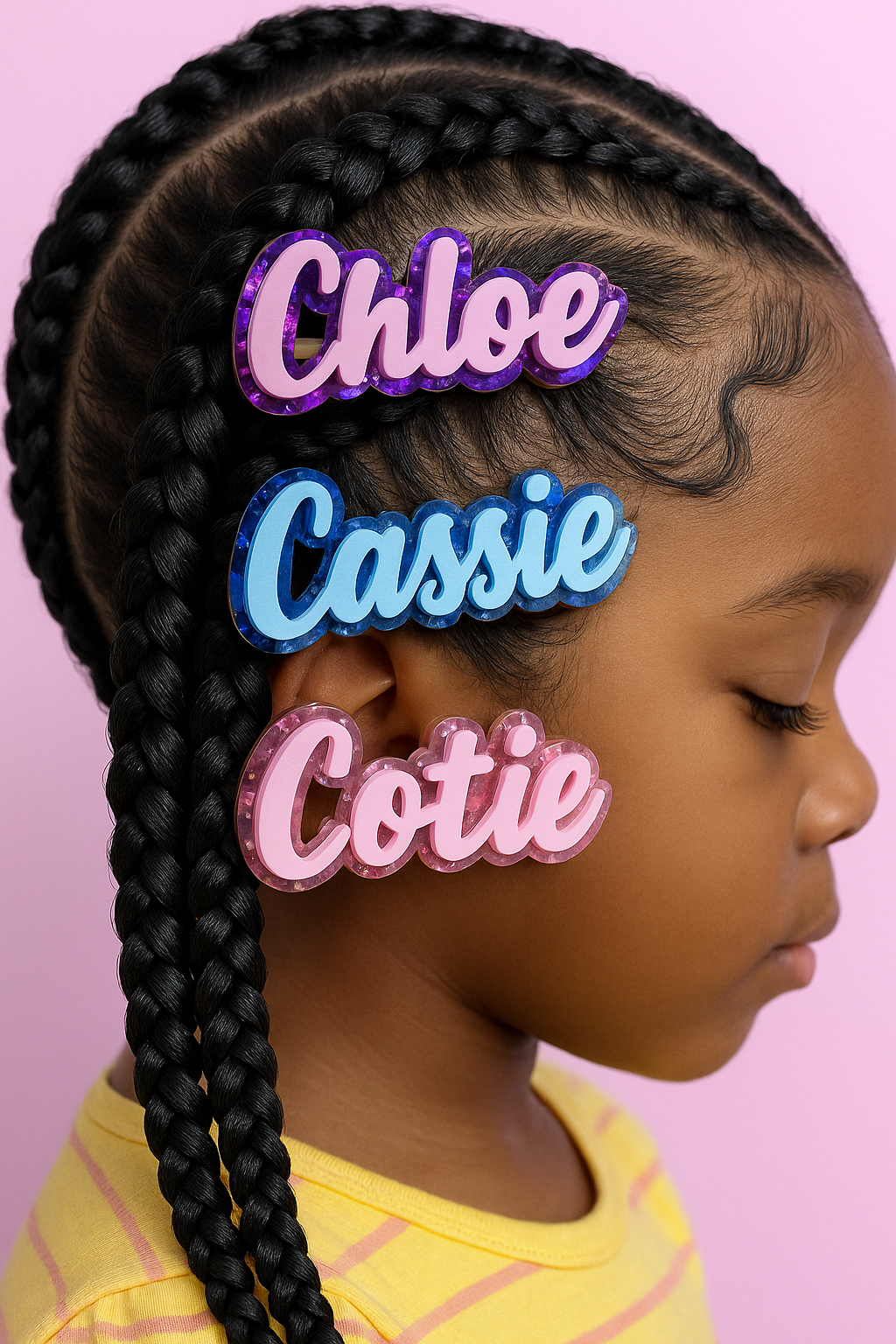 Custom Name hair clip