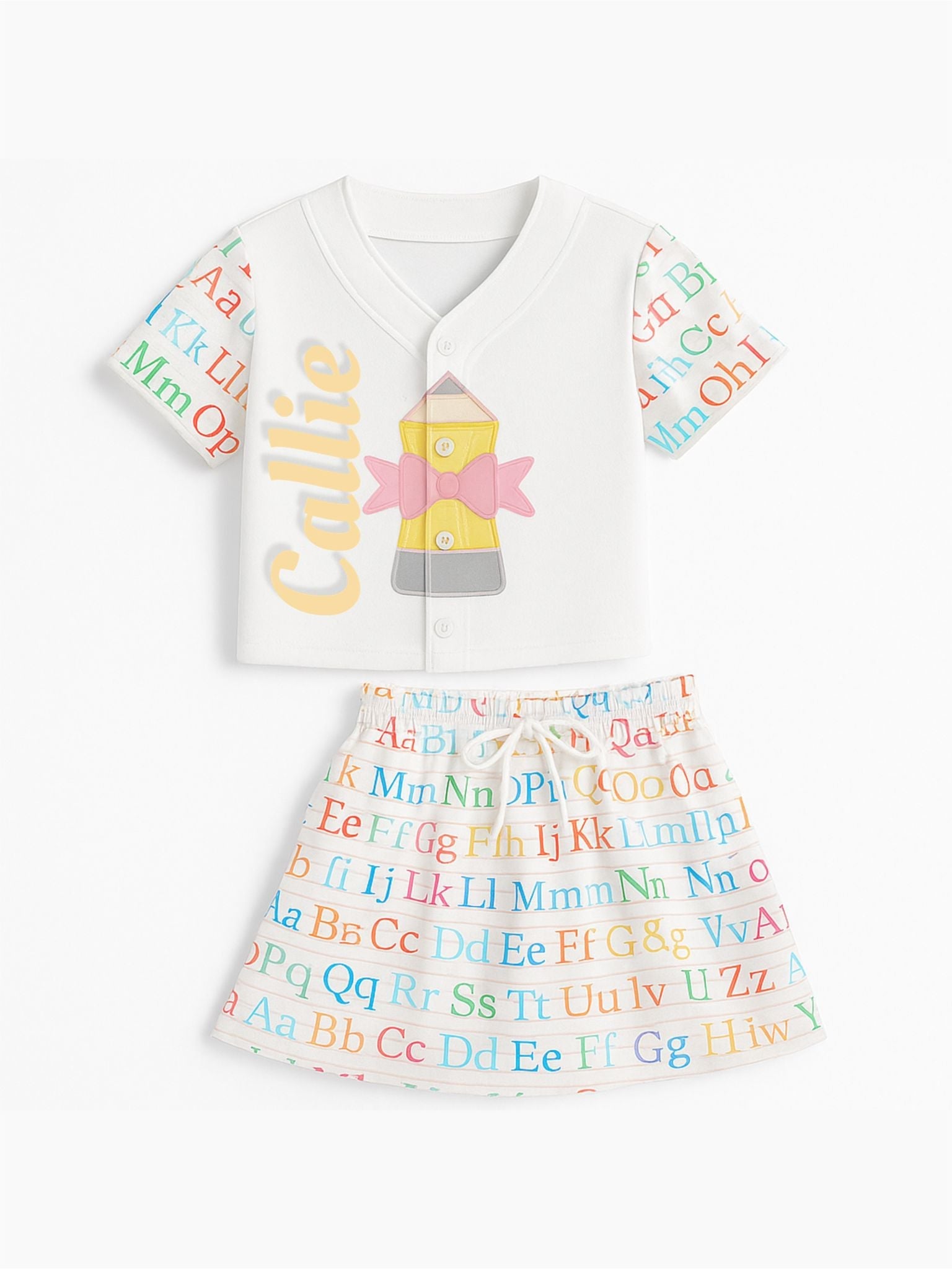 Kid’s Alphabet Pencil Outfit