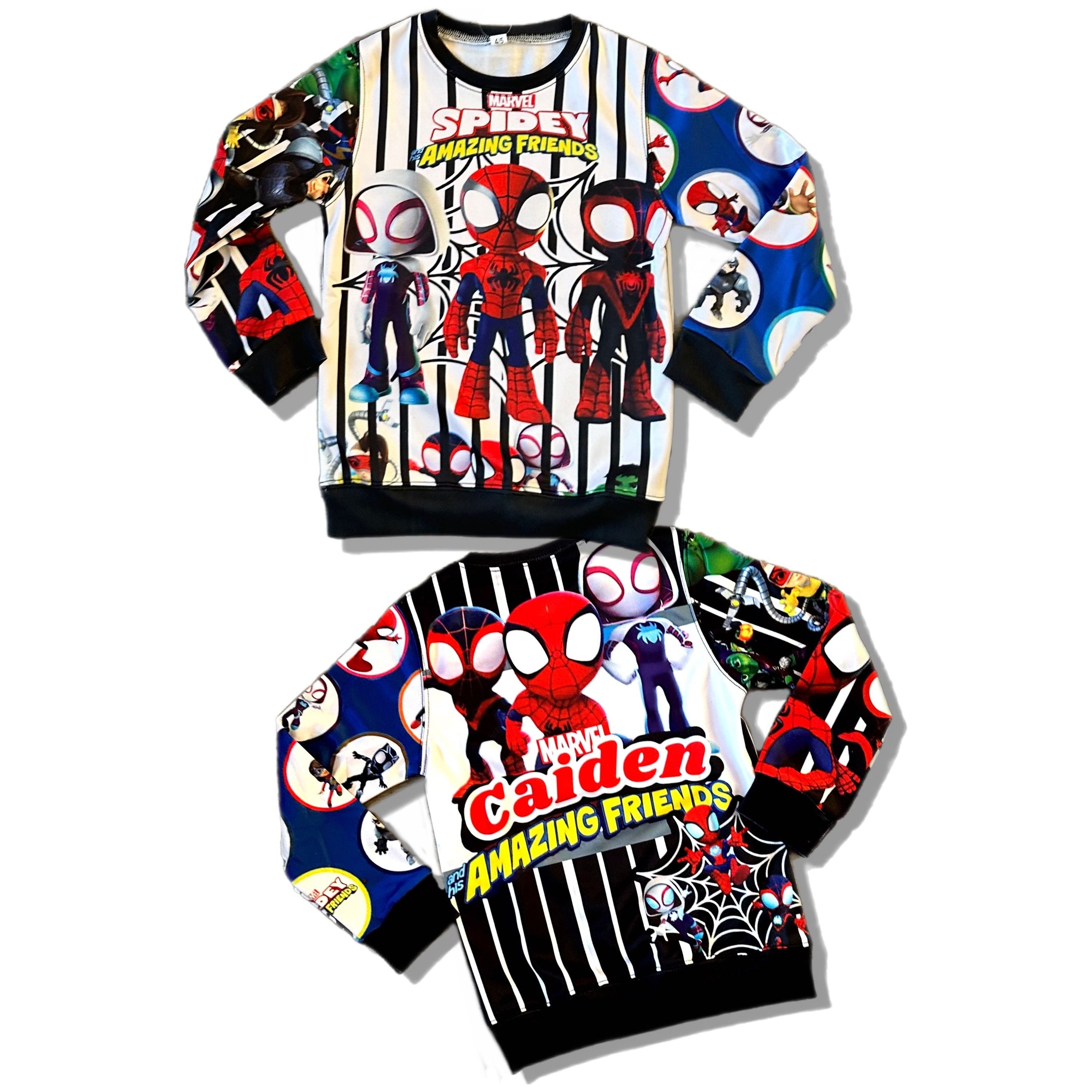 Kids Spidey and friendsbaby sweater