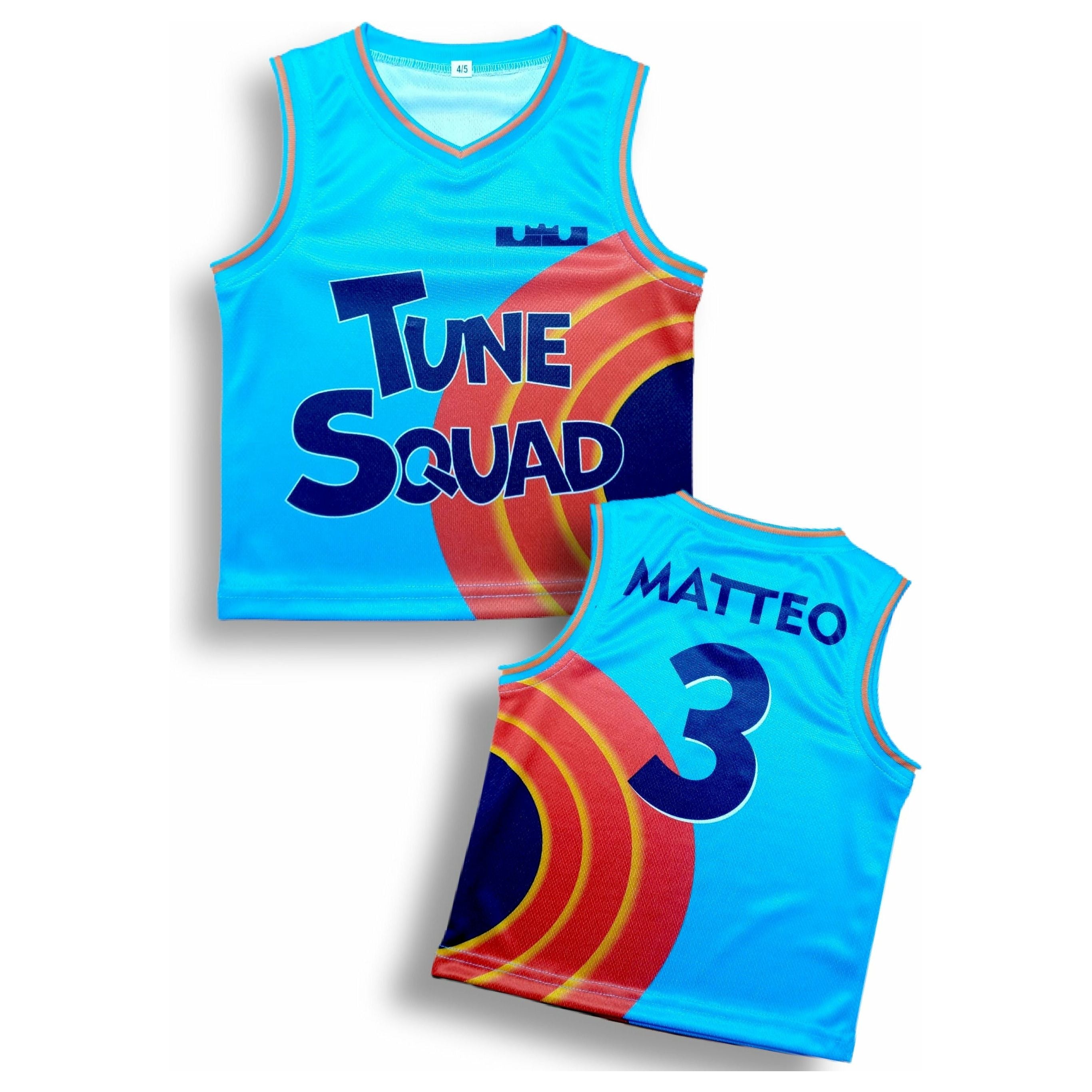 Kids space jam 2 tune squad Basketball jersey