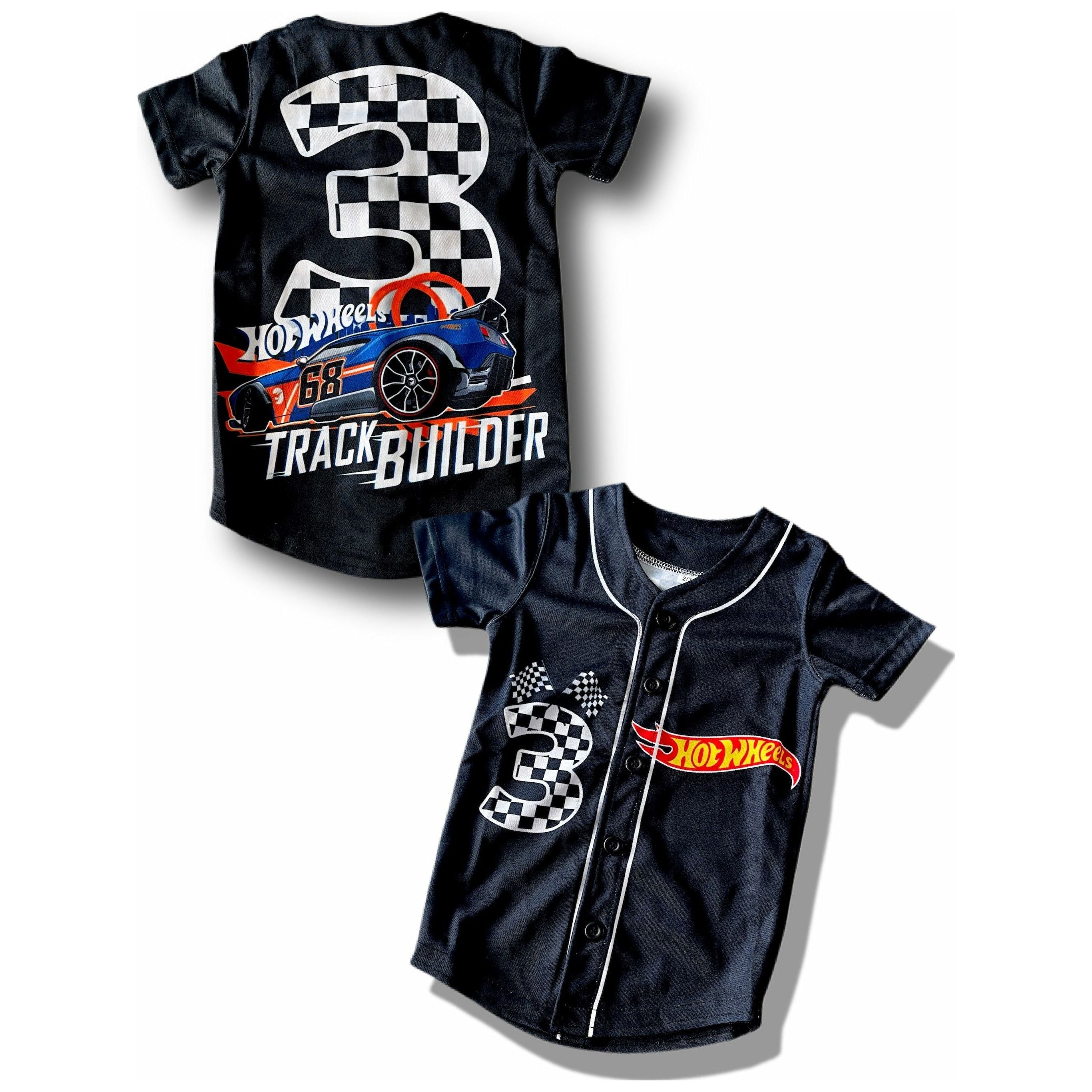 Kids Hot Wheels Baseball Jersey