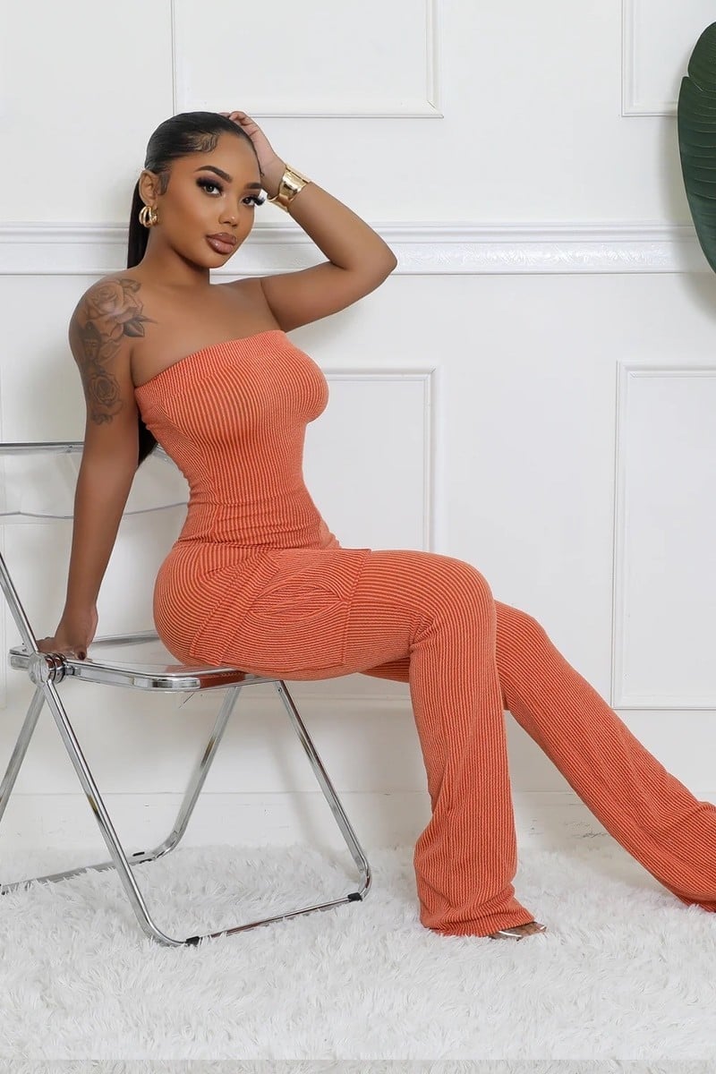 POCKET DETAIL TUBE JUMPSUIT